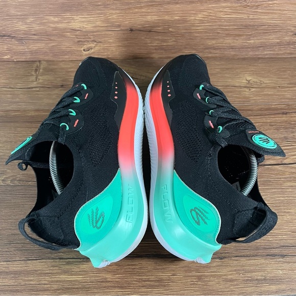 Under Armour Curry Flow Go Low ‘Viral Blue’ Knit Sneakers Shoes Men’s Size 12.5 - Picture 2 of 11